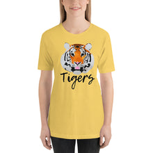 Load image into Gallery viewer, Watercolor Tiger Head Bella Canvas Mascot Spirit Unisex t-shirt
