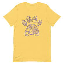 Load image into Gallery viewer, Mandalay Outline Tiger Paw Bella Canva Unisex t-shirt
