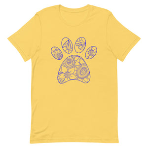 Mandalay Outline Tiger Paw Bella Canva Unisex t-shirt