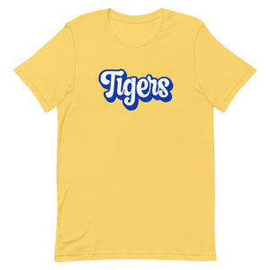 Retro Tigers Font Bella Canvas Unisex t-shirt