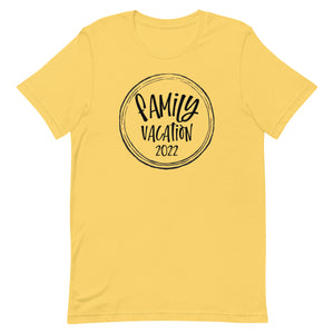 Family Vacation 2022 Bella Canvas Unisex t-shirt