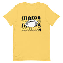 Load image into Gallery viewer, Football Mama White Football  Bella Canvas Unisex t-shirt
