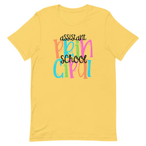 Colorful Assistant Principal Bella Canvas Unisex t-shirt