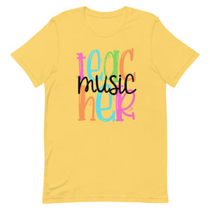 Music Teacher Colorful Unisex t-shirt