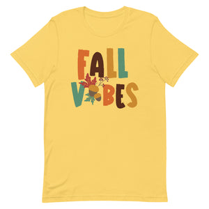 Fall Vibes Acorn Bella Canvas Unisex t-shirt