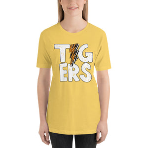 Tigers Stripe Bolt Bella Canvas Unisex t-shirt