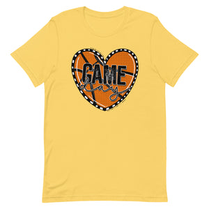 Basketball Heart Game Day Bella Canvas Unisex t-shirt