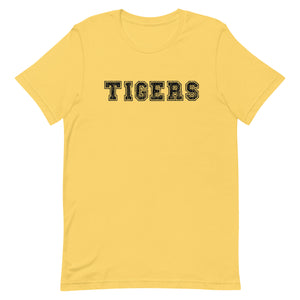 Varsity Tiger Font Bella Canvas Unisex t-shirt
