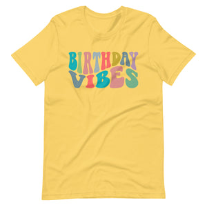 Colorful Birthday Vibes Unisex t-shirt