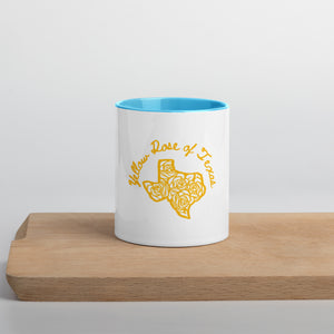 Yellow Rose of Texas Mug with Color Inside