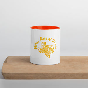 Yellow Rose of Texas Mug with Color Inside