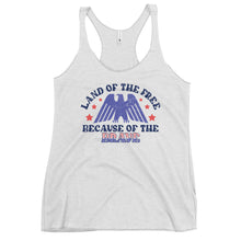 Load image into Gallery viewer, Land of the Free Bella Canvas Women&#39;s Racerback Tank
