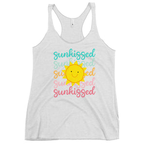 Sunkissed Summer time Next Level Women's Racerback Tank