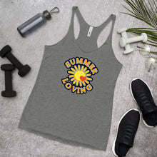 Load image into Gallery viewer, Retro Summer Loving Women&#39;s Racerback Tank Workout Outside Next Level
