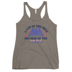 Land of the Free Bella Canvas Women's Racerback Tank