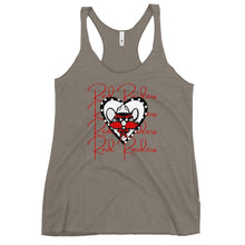 Load image into Gallery viewer, Red Raiders Heart Bella Canvas Women&#39;s Racerback Tank
