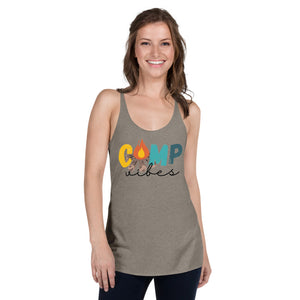 Camp Life Campfire Bella Canvas Women's Racerback Tank