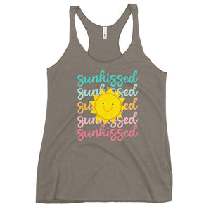 Sunkissed Summer time Next Level Women's Racerback Tank