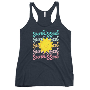 Sunkissed Summer time Next Level Women's Racerback Tank