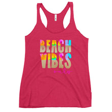 Load image into Gallery viewer, Beach Vibes Only Bella Canvas Women&#39;s Racerback Tank
