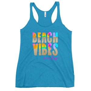 Beach Vibes Only Bella Canvas Women's Racerback Tank
