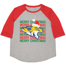 Load image into Gallery viewer, Frenship Tigers Merry Christmas Youth baseball shirt
