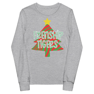 Frenship Tigers Christmas Tree Youth long sleeve tee