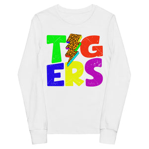 Bright bolt Tigers Youth long sleeve tee