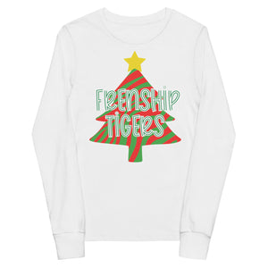 Frenship Tigers Christmas Tree Youth long sleeve tee