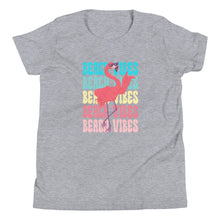 Load image into Gallery viewer, Beach Vibes Flamingo Bella Canvas YOUTH Short Sleeve T-Shirt
