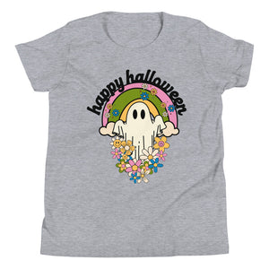 Retro Happy Halloween Youth Short Sleeve T-Shirt