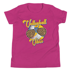 Youth Volleyball Vibes Bella Canvas Short Sleeve T-Shirt