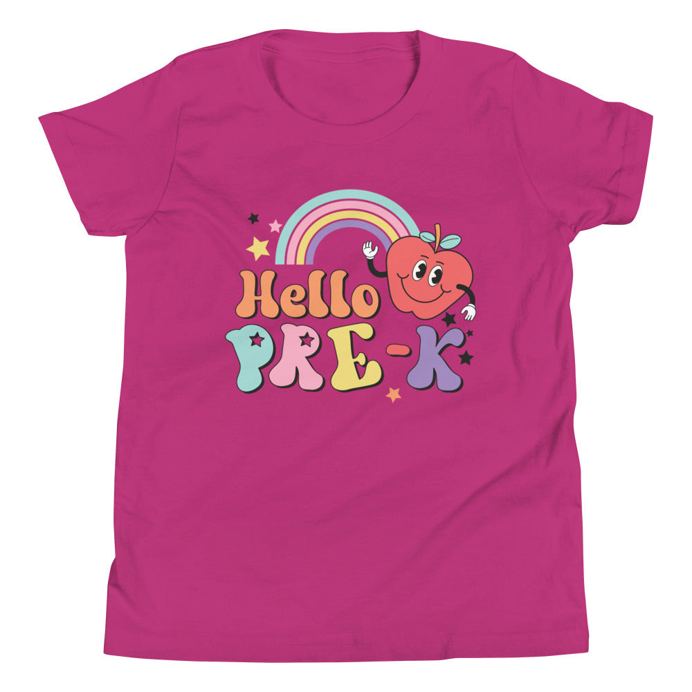 Retro Hello Pre-K Youth Short Sleeve T-Shirt