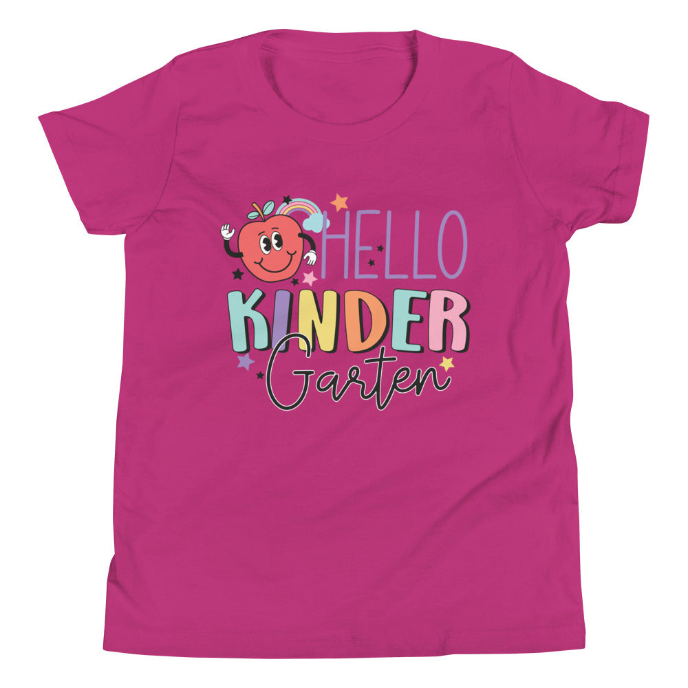 Hello Kindergarten Youth Short Sleeve T-Shirt