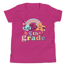 Load image into Gallery viewer, Hello Fifth Grade Youth Short Sleeve T-Shirt
