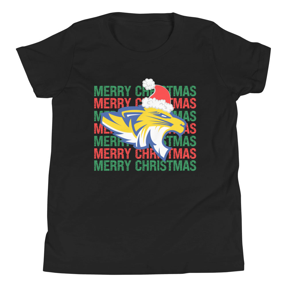 Merry Christmas Tigers Youth Short Sleeve T-Shirt