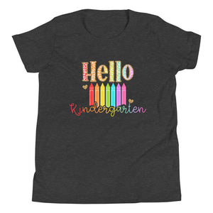 Youth Hello Kindergarten Short Sleeve T-Shirt