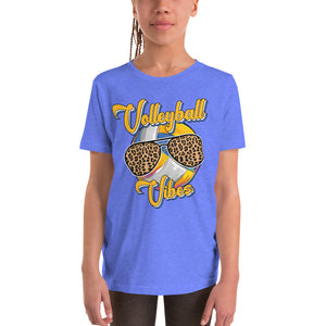 Youth Volleyball Vibes Bella Canvas Short Sleeve T-Shirt