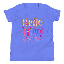 Load image into Gallery viewer, Youth Hello Third Grade Short Sleeve T-Shirt
