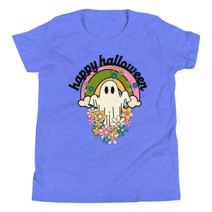 Retro Happy Halloween Youth Short Sleeve T-Shirt