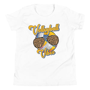 Youth Volleyball Vibes Bella Canvas Short Sleeve T-Shirt