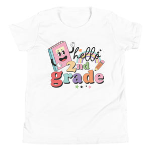 Hello Second Grade Youth Short Sleeve T-Shirt