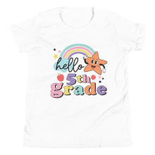 Load image into Gallery viewer, Hello Fifth Grade Youth Short Sleeve T-Shirt
