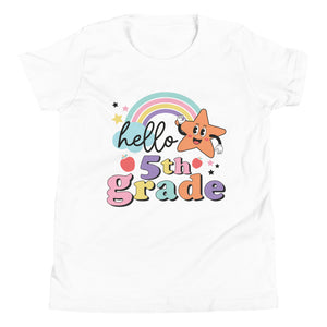 Hello Fifth Grade Youth Short Sleeve T-Shirt