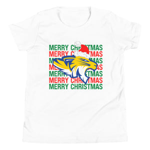 Merry Christmas Tigers Youth Short Sleeve T-Shirt